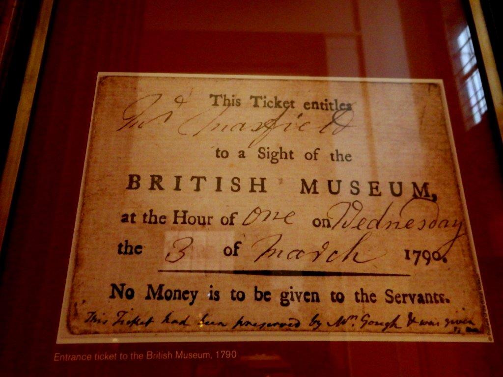 vstupenka do British Museum