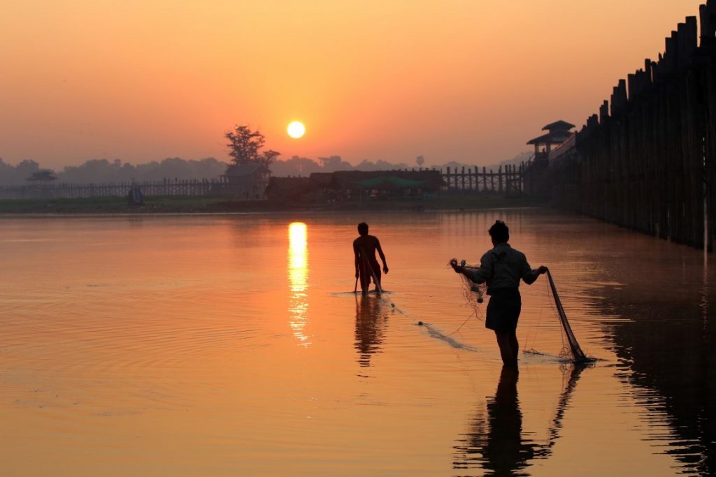 Teakový-most-U-Bein-Bridge Barma