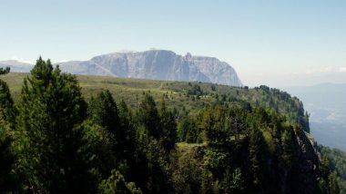 výhled z planiny Puflatsch, Schlern