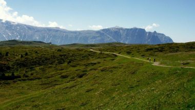 planina Puflatsch, pohled na Schlern