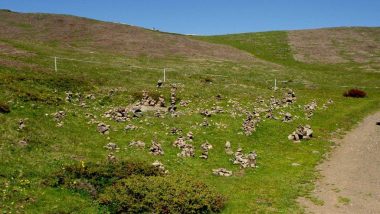 planina Puflatsch, kamenné pyramidy