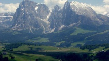 planina Puflatsch, výhledy na Dolomity