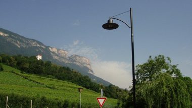 výhled na cestě zpět do města St. Michael