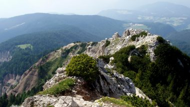 cesta zpět po úbočí kaňonu, nedoporučuji lidem, kteří se bojí výšek
