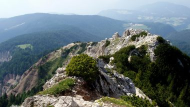 cesta zpět po úbočí kaňonu, nedoporučuji lidem, kteří se bojí výšek