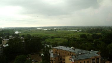 pohled na Jelgavu z věže