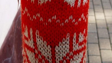 tradiční pletené vzory potkáte i v centru Rigy