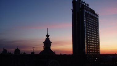 Riga při západu slunce