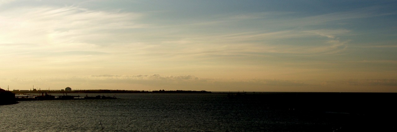výhled na moře z Tallinnu