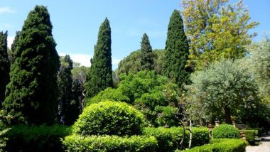 veřejné zahrady v Taormině- ideální místo k posezení