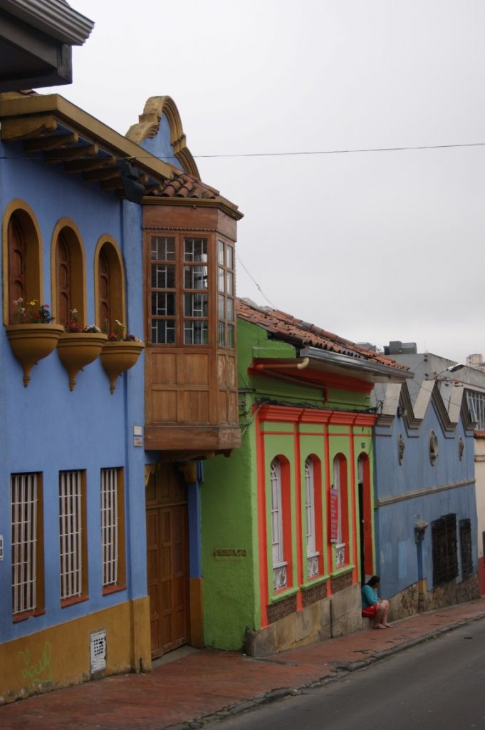Bogota - starobyá čtvrť La Candelaria. Kolumbie Bogota - starobyá čtvrť La Candelaria.