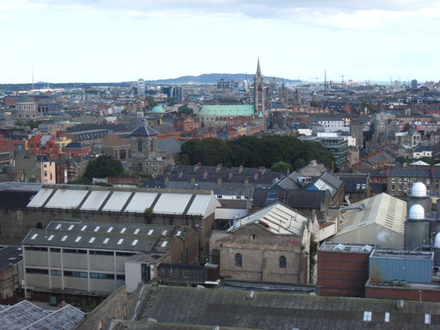 výhled na Dublin