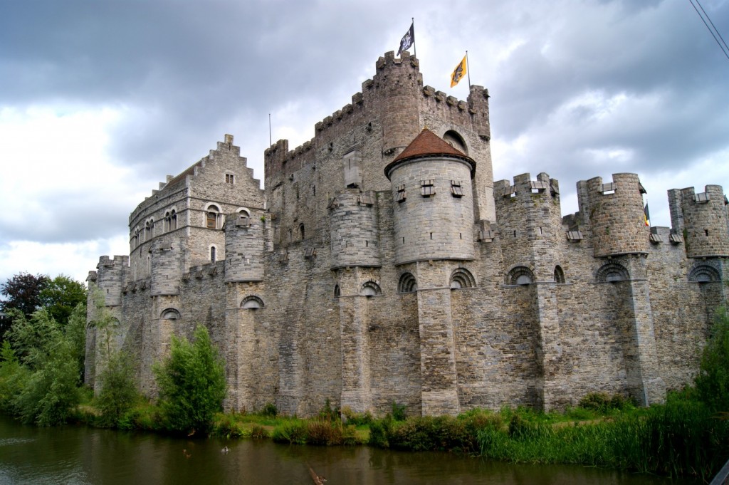 kamenný hrad Gravensteen