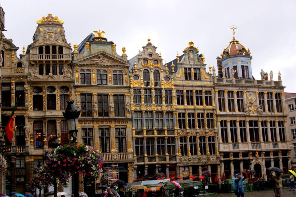 Cechovní domy na  Grote Markt Brusel