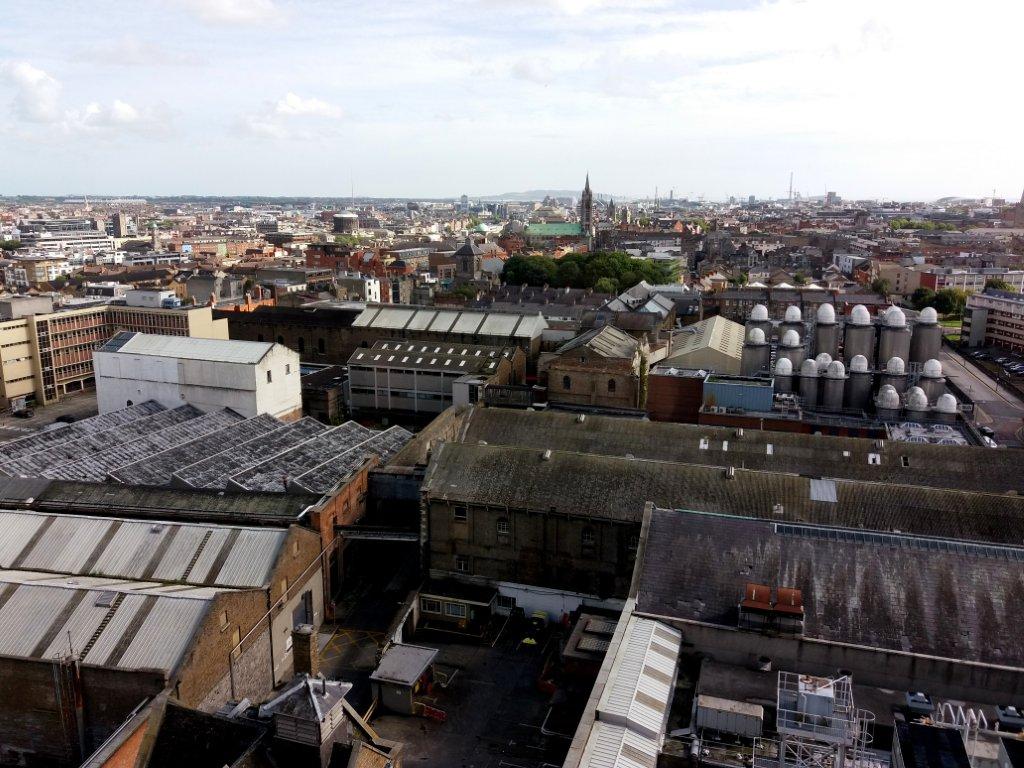 výhled na Dublin