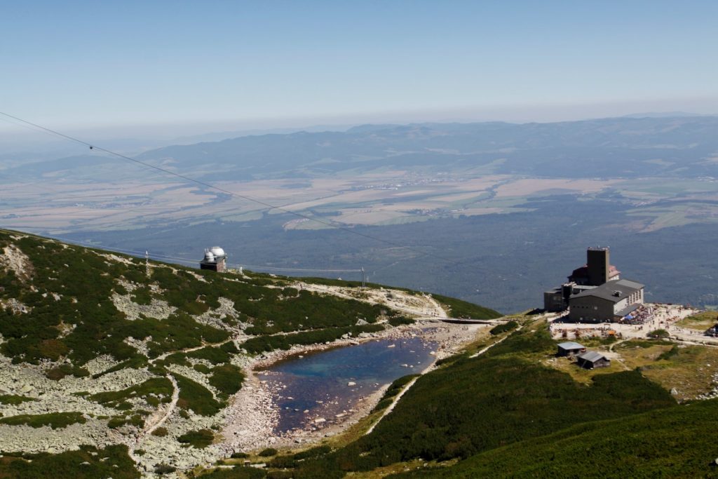 pohled na KALNATÉ PLESO A OBSERVATOŘ