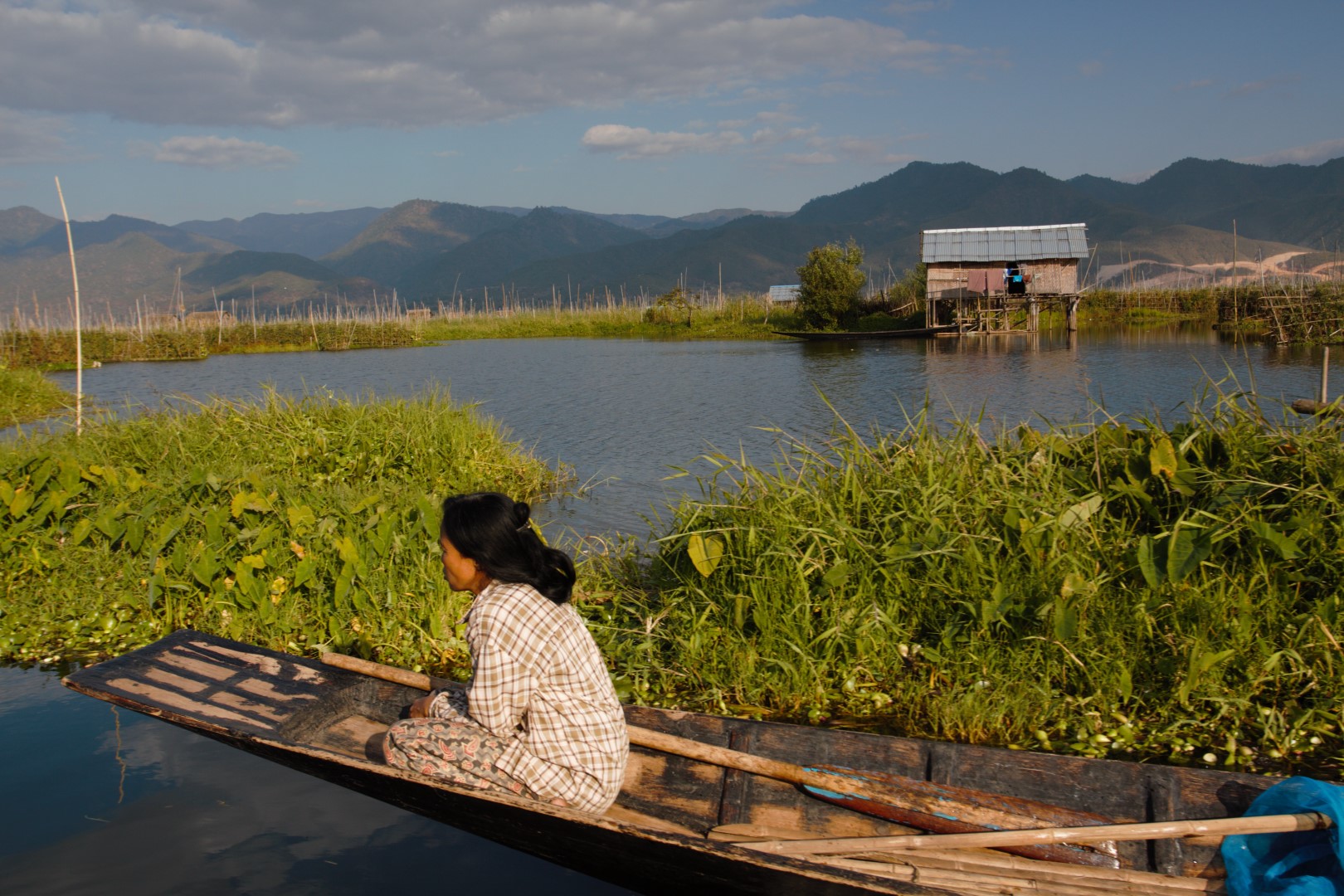 Plovoucí zahrady Inle Lake